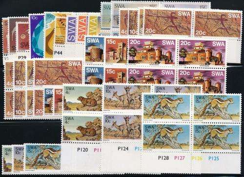 SWA - SETS IN PAIRS AND BLOCKS - 1974 TO 1976 - CAT VAL = R 200.00++ - VIEW BELOW