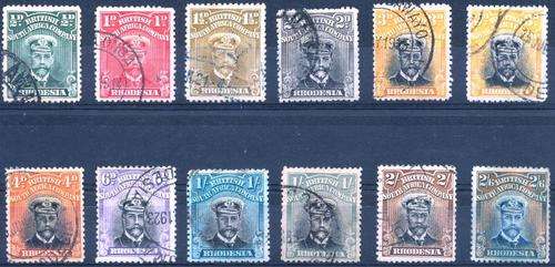 BSAC - RHODESIA - ADMIRALS - FINE USED - SHORT SET TO 2/6 - CAT VAL = R 1,140.00!! - VIEW BELOW
