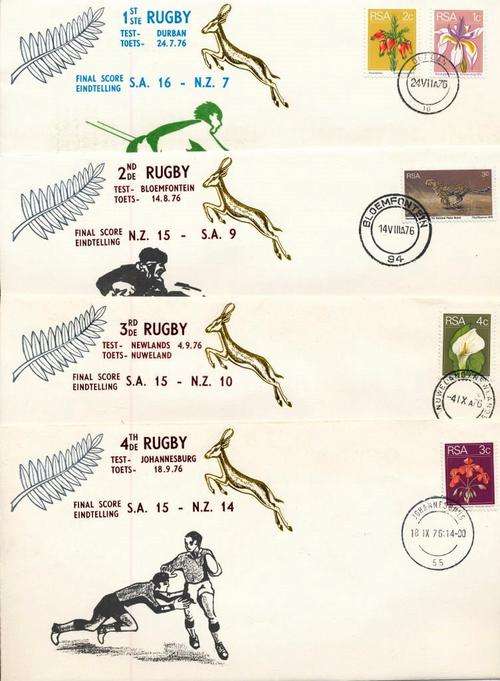 RSA - 1976 - RUGBY - SPRINGBOKS VS ALL BLACKS - ALL FOUR TESTS!!!!  - VIEW BELOW