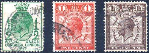 GB - KGV - 1925- UPU - FINE USED - CAT VALUE = R 115.00 - VIEW BELOW
