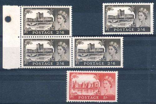 GB - QE2 - 1955 - SG 536 (X4) 7 SG537 - UNMOUNTED MINT! - CAT VALUE = R 1,550.00!! - VIEW BELOW (X)