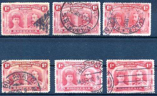 BSAC - 1d DOUBLE HEADS - SUPERB USED AND CANCELS!! - UNCHECKED - VIEW BELOW