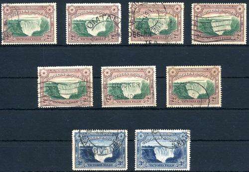 SOUTHERN RHODESIA - VICTORIA FALLS - FINE USED - UNCHECKED FOR PERFS - VIEW BELOW