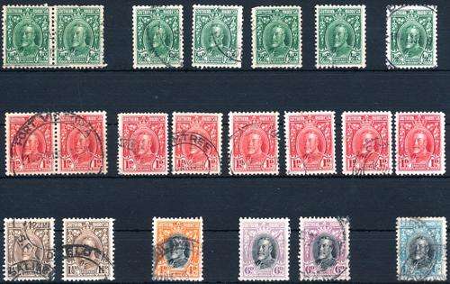 SOUTHERN RHODESIA - 1931 - KGV - "FIELD MARSHALL" - A FEW SHADES USED - CV = R 234.00!