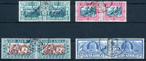 SA UNION - 1938 - VOORTREKKER MEMORIAL FUND - FULL SET - HORIZONTAL PAIRS - CV = R 255.00 - (X)