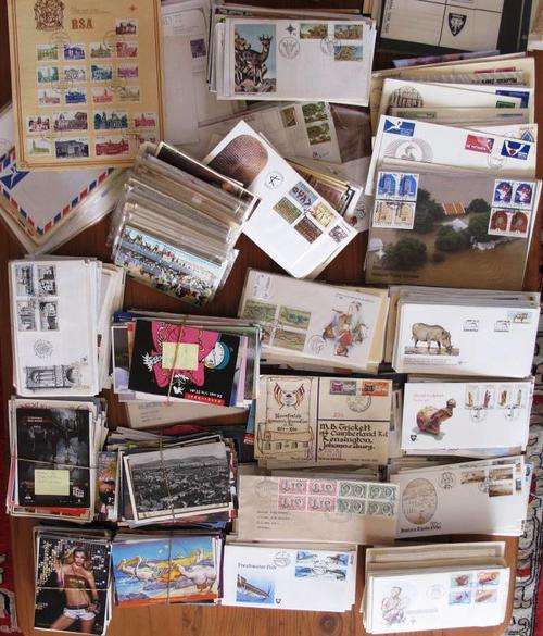 HUGE ACCUMULATION OF COVERS, CARDS, FD SHEETS ETC - VIEW BELOW - PLEASE NOTE POSTAGE (X)