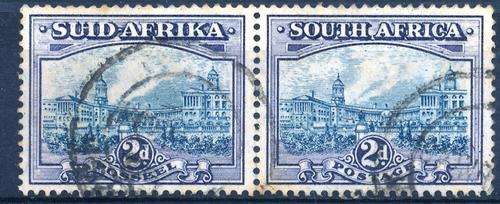 SA UNION - 1941 - 2d GREY & DULL PURPLE - SACC58a - CAT VAL = R 400.00 - VIEW BELOW - (AP)