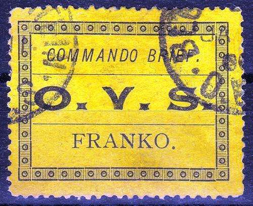 OFS - 1899 - MILITARY FRANK STAMPS - SGM1 / SACC1 - FINE USED - CAT VAL = R 1,000.00!! - (AB)