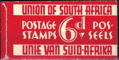 SA UNION - 1937 - 6d "RAZOR BLADE" BOOKLET Nr 12 - CV = R 100.00 - VIEW BELOW