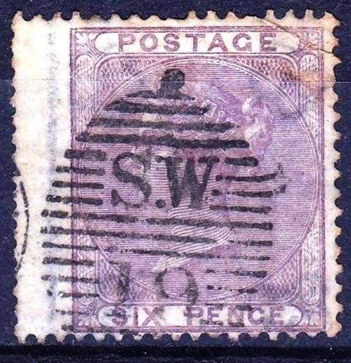 GB - QUEEN VICTORIA - 1855 - 6d LILAC - USED - SG70 - CAT VALUE = R 2,640.00 - VIEW BELOW (X)