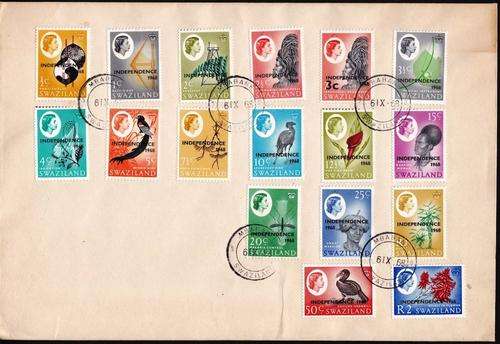 SWAZILAND - 1969 - INDEPENDANCE OVERPRINT - FD COVER - STAMPS ALONE HAS A CV = R 820.00!! - (SWAZ)