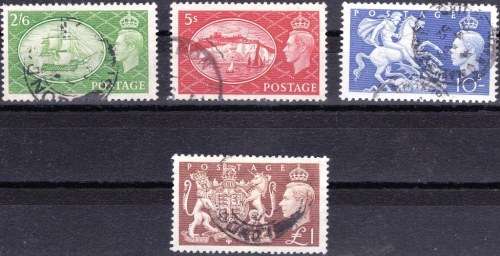 GB - KGVI - 1951 - SG509-512 - FULL SET - SUPERB USED - HIGH VALUES - CV = R 500.00!! - (GB)