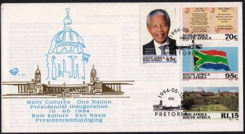 RSA - 1994 - PRESIDENT MANDELA INAUGURATION - "IN HEAVY DEMAND COVER" - VIEW BELOW (NM)