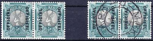 SA UNION - "OFFICIALS"- 1/2d MOUNTED MINT & SUPERB USED - SACC37 - CAT VAL = R 1,000.00++