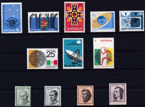 AUSTRALIA - A LOVELY SELECTION OF UNMOUNTED MINT 1967-1968 - CV = R 130.00 - VIEW BELOW