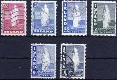 ICELAND - 1938 - PART SET - FINE USED - SG227-228, 230-233 - VIEW BELOW