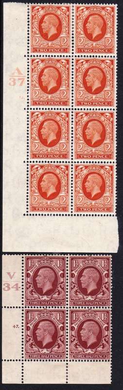 GB - KGV - TWO BLOCKS OF CONTROLS - VIEW BELOW