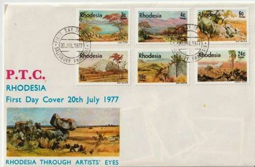 RHODESIA - 1977 - FULL SET WITH IMPRINTS + SINGLES + FD COVER - SACC306-311 - VIEW BELOW