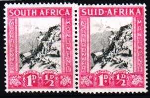 SA UNION - 1933 - VOORTREKKER MEMORIAL FUND - COMPLETE SET - UNM + LMM - PERF VARIETY - CV  R 585.0