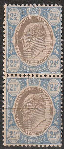 TRANSVAAL - 1904 - KEVII - 2½d - UNMOUNTED MINT PAIR - SACC 269 - CV  R 1,500.00 - READ BELOW (X)