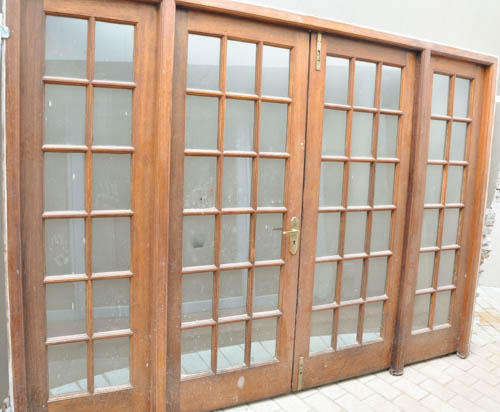 Cottage pane door and window sets