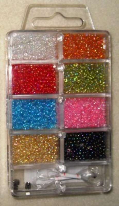 Glass Seedbead Kit 9.5 x 6cm container with elastic