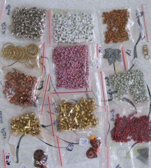 Scrapbooking - Pack with Mixed Brads and Embellishments