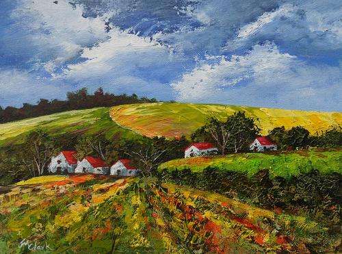 Special !!! Bids start with R1.00 !!! Acrylic Painting by Joy Clark "Sunny Day"