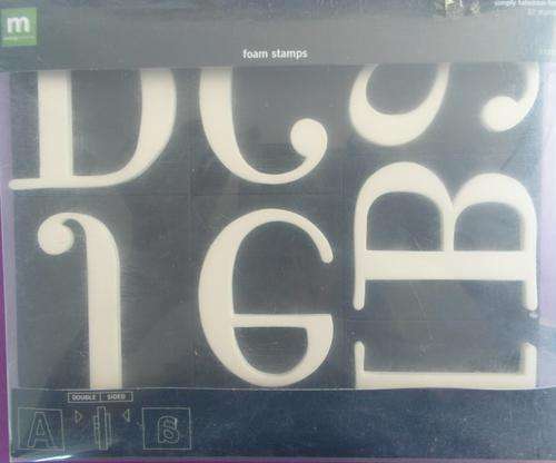 Scrapbooking - ALPHABET - FOAM STAMPS "SIMPLY FABULOUS FONT"