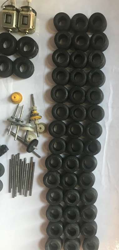 Scalextric Tyre and Axle Scrap Yard