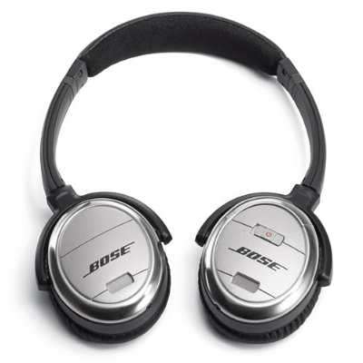 Bose QuietComfort 3 Acoustic Noise Cancelling Headphones.