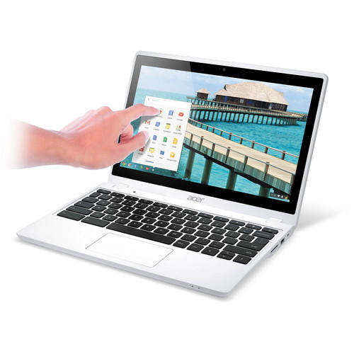 Acer C720P-2600 11.6" Touchscreen Chromebook (Moonstone White) + FREE DELIVERY