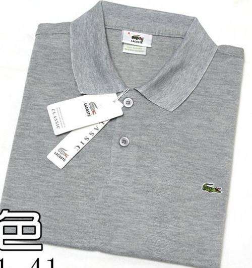 New lacoste T-shirt short sleeve semi-sleeve sweater jersey black white red turndown for men women
