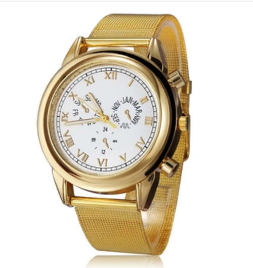 Top Selling 2014 Coupon Gold Watch Brand Female Stainless Quartz Watches Women Fashion Luxury Watch