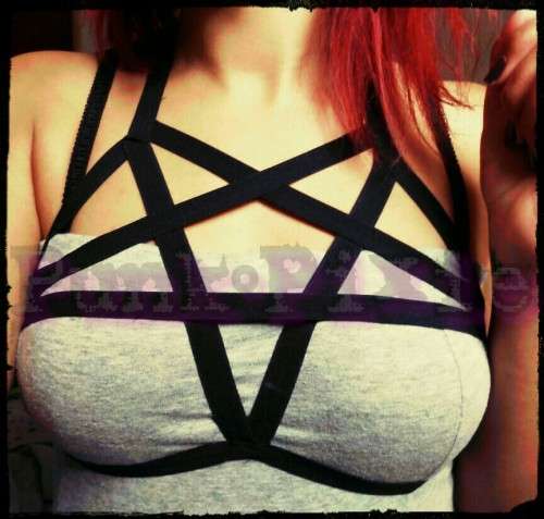 Inverted pentagram body harness