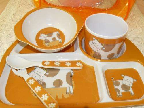 !!! MY BAG/S ARE PACKED I'M READY TO GO ... TOO CUTE - MOOH COW FEEDING SET IN THEIR OWN CASE/BAG !!