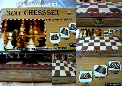 *****3IN1 CHESS SET - CONDITION NEW*****