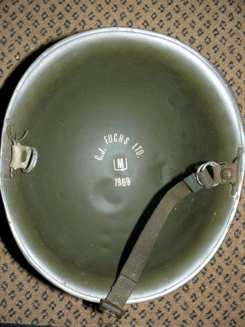 *****ORIGINAL SADF HELMET - C.J. FUCHS LTD. 1969 - STAALDAK!!*****