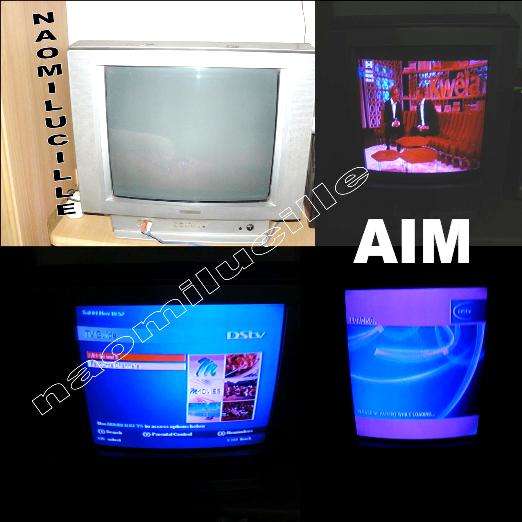 **AIM TELVISION - WORKING BUT SELLING AS SPARES/TO BE REPAIRED? - REMOTE******