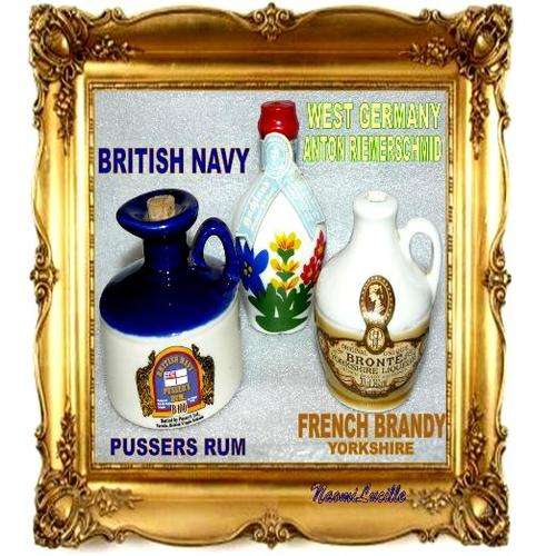 ***THREE LOVELY COLLECTABLE MINIATURE JUGS: BRITISH NAVY,  WEST GERMANY & FRENCH LIQUEUR***** *****