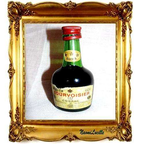 *****COLLECTORS:  COURVOISIER LUXE COGNAC  - MINIATURE - ORIGINAL LABELS - SEAL CAME LOOSE..****