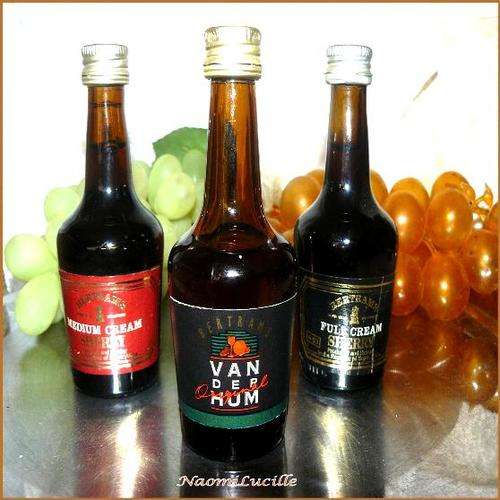**COLLECTION OF THREE BERTRAMS LIQUERS - PRODUCED&BOTTLED -  SOUTH AFRICA - SEALED AND FULL*****