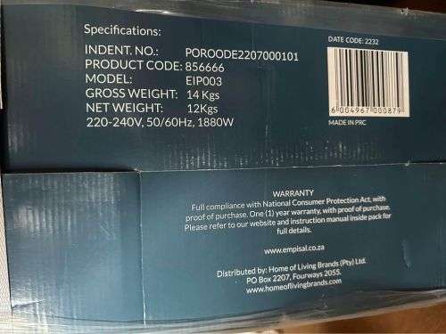 Empisal Digital Fabric Steam Press - EIP003