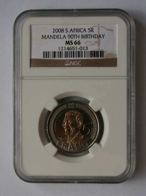 PF69 UC 1994 Inauguration R5 + 2x MS66 Mandela 90th birthday!!