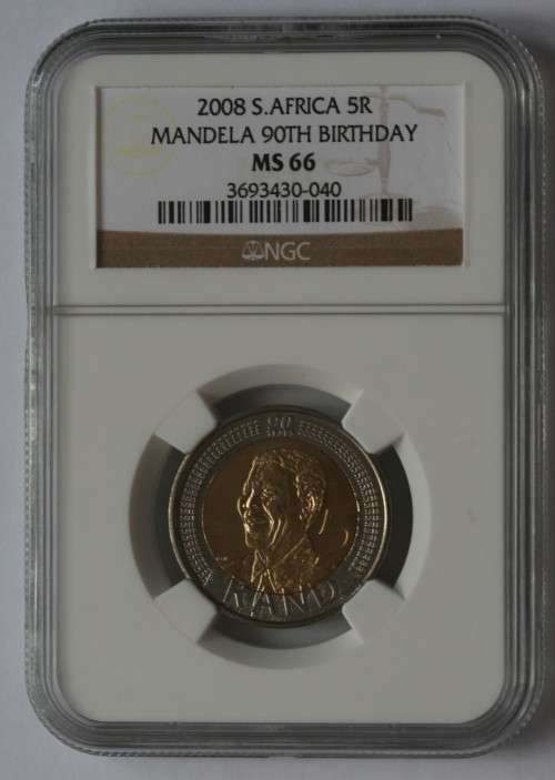 PF69 UC 1994 Inauguration R5 + 2x MS66 Mandela 90th birthday!!