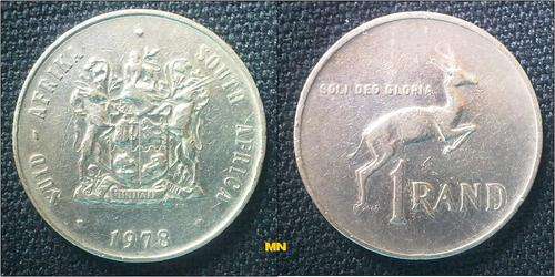 1978 nickel 1 rand coin.