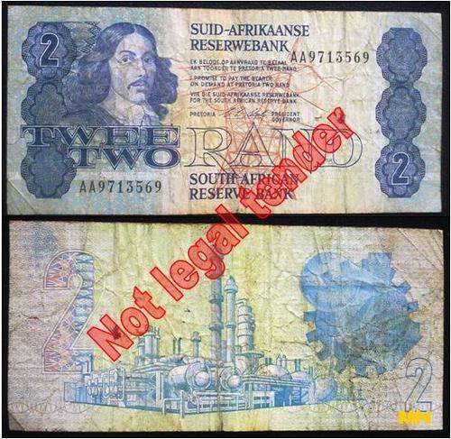 2 Rand note C.L. Stals #AA9713569...... Low nr