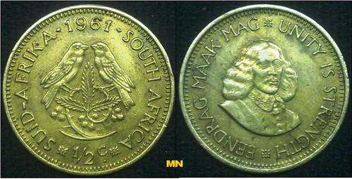 1961 Half cent