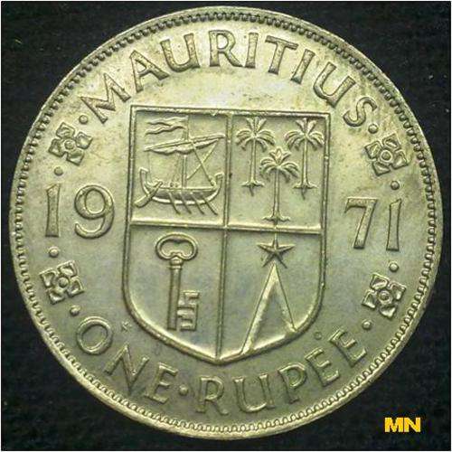 Mauritius - One Rupee 1971