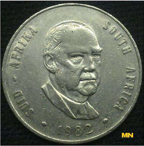 One rand - R1 - 1982 (nickel)